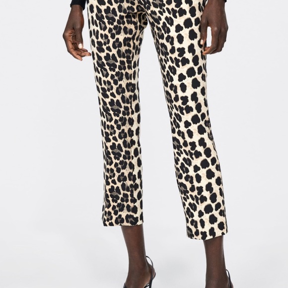 NWT Zara Léopard Print Pant - Picture 2 of 4